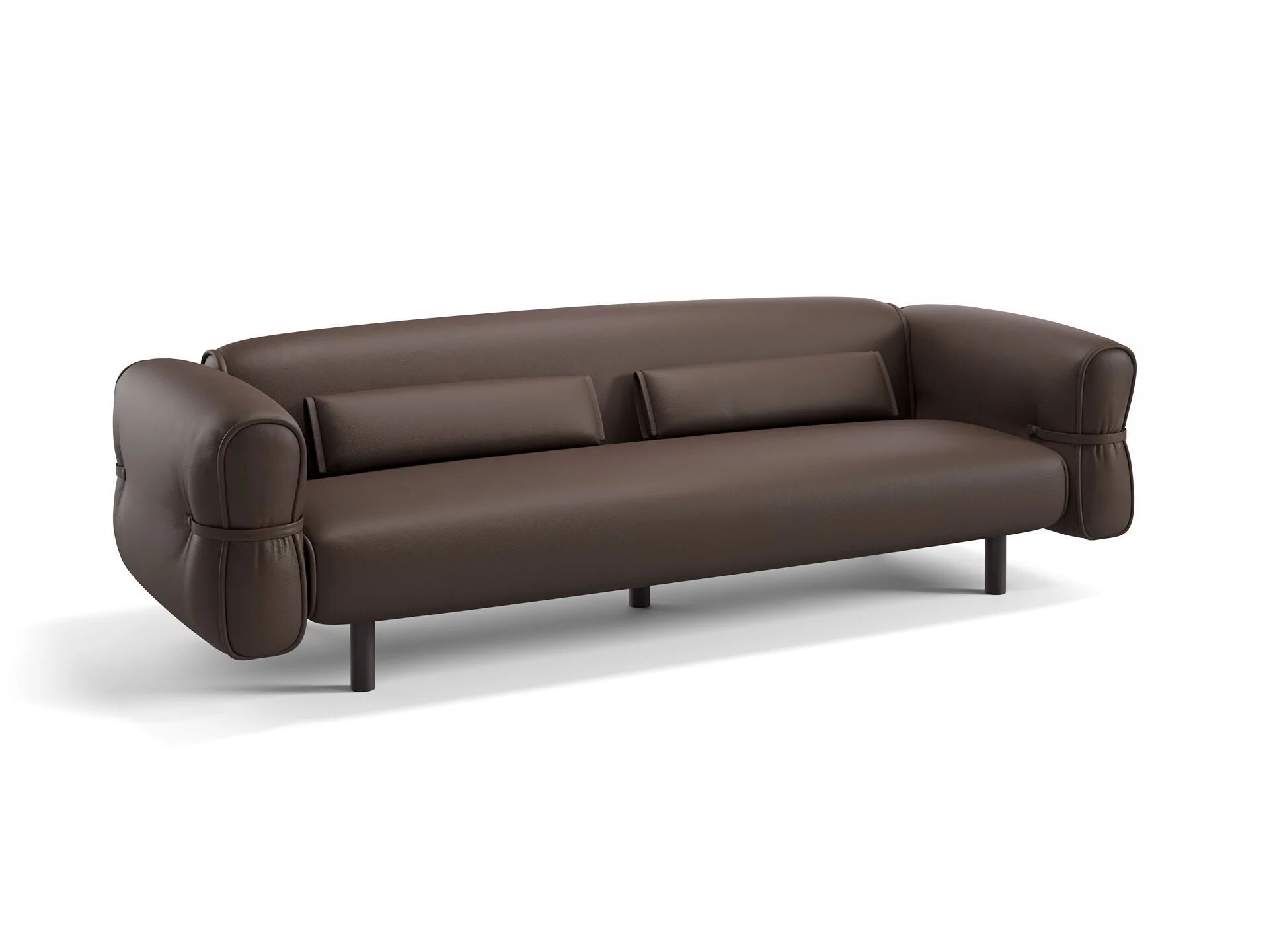 Кожаный линейный диван Sofanella Briano ARCH-00135190