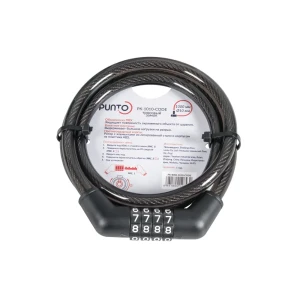 Трос с кодовым замком Punto PK-BIKE-1010-CODE 10 мм 100 см