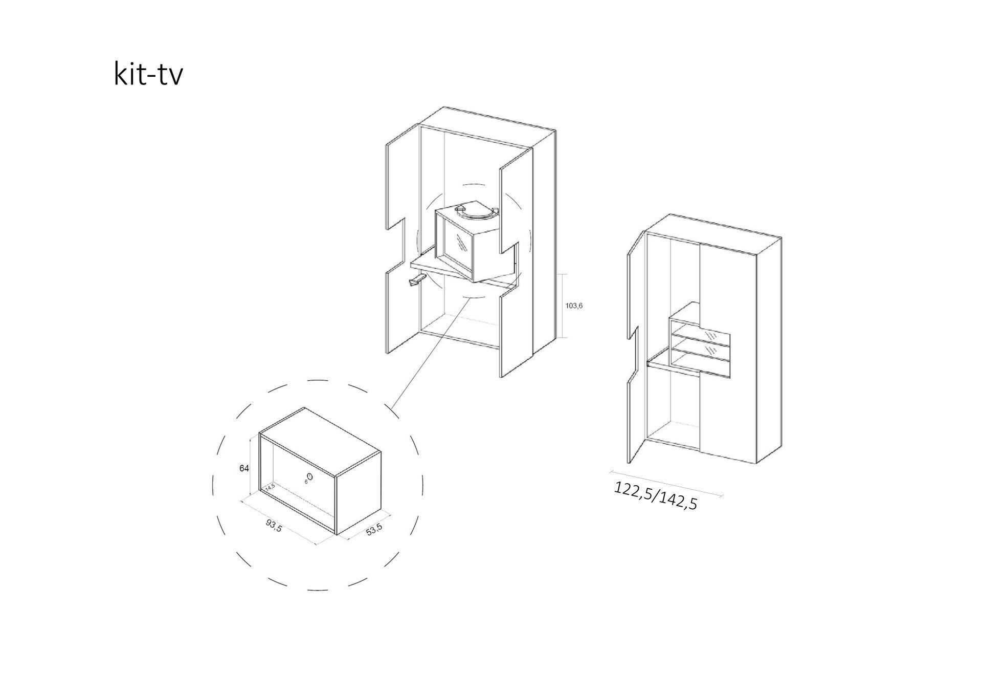 Деревянный шкаф Voltan LOFT ARCH-00062980 - Вид №4