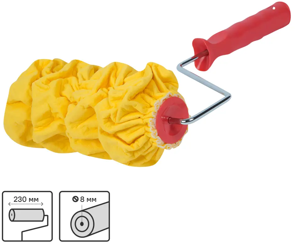 Фактурный валик PQTOOLS с эффектом инея для декора стен 15076956