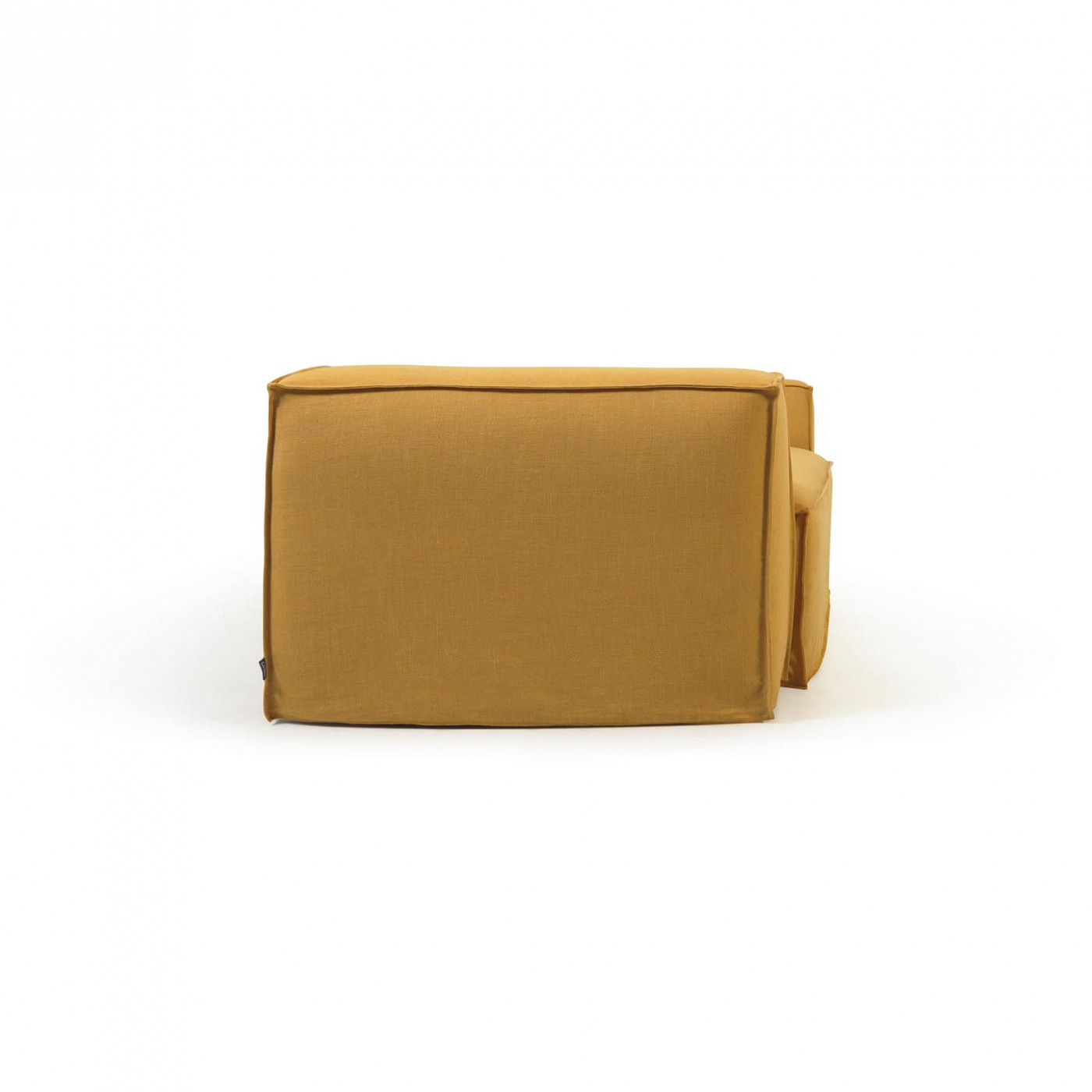 107972 2-х местный диван со съемными чехлами из горчичного льна 210 см La Forma Blok - Вид №4