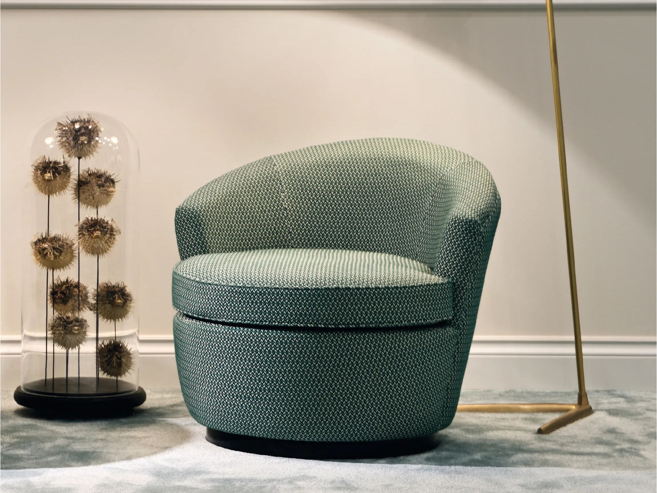 Тканевое кресло с подлокотниками DOM EDIZIONI GEORGETTE TEA ARCH-00143803 - Вид №3