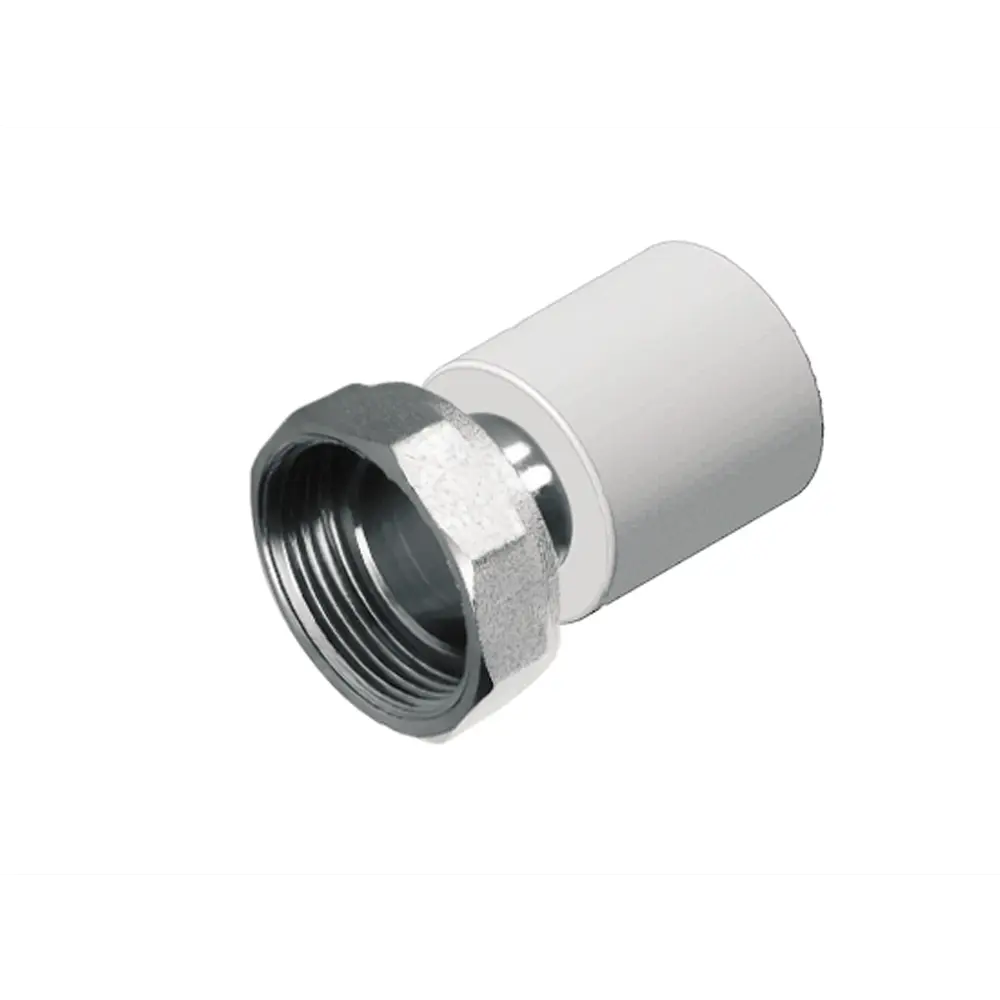 Муфта комбинированная Политэк 3/4" с накидной гайкой для полипропиленовых труб 86689645 STLM-1575212