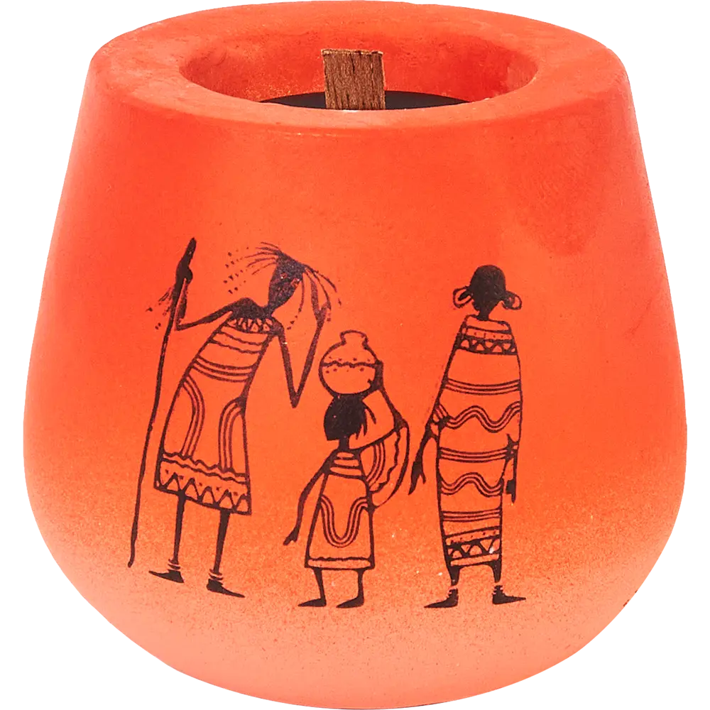 Свеча в гипсе Канту-3 Аксеново красная 7 см EVIS STLM-2010705