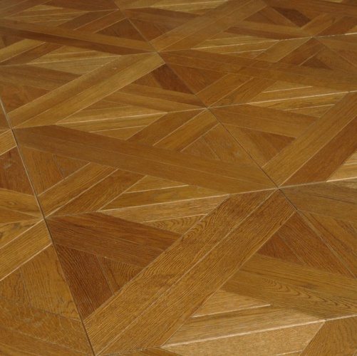 Модульный паркет Marco Ferutti Linea Linea Коньяк Дуб с брашью (Текстурированная) 405х405 мм 2600600028 - Вид №6