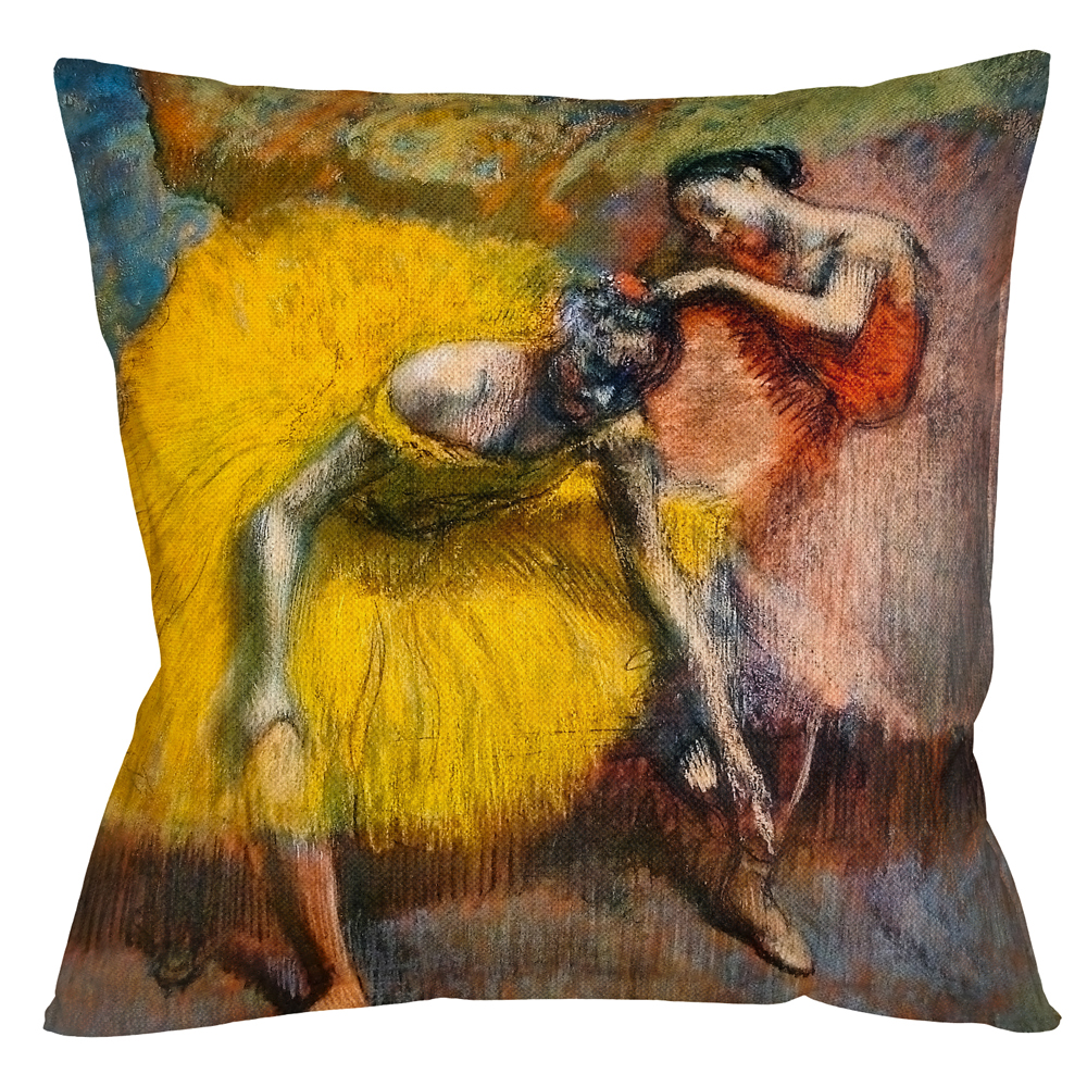 4113117 Арт-подушка «Балерины в жёлтом и розовом» Object Desire 