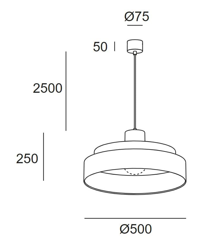 Алюминиевый подвесной светильник LedsC4 KEOPS ARCH-00081347 - Вид №7