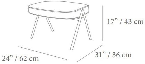 Mambo Unlimited Ideas Подставка для ног из ткани State sun-id-1409172 - Вид №1
