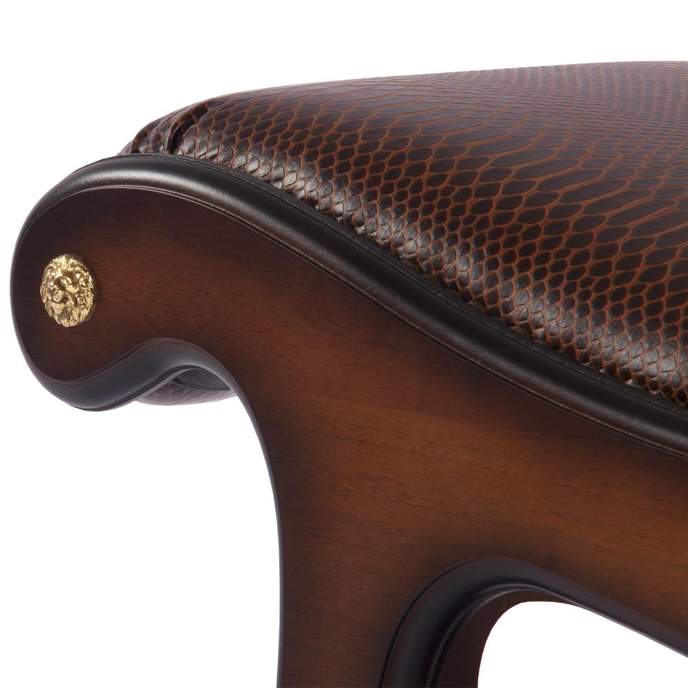 11139 Скамья Сорренто 2 Орех Рептилия Браун BOGACHO 4627138218334 - Вид №7