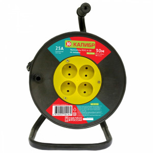 34385 Калибр Удлинитель электрический на катушке  УСК2-4-30 (арт.217126)