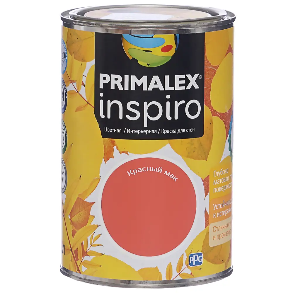 Краска Primalex Inspiro 1 л Красный мак STLM-2148688 - Вид №1