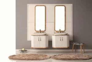 Тумба RIVOLI 80 арт.TS-RI908-C-W/W Белый/Цоколь белый