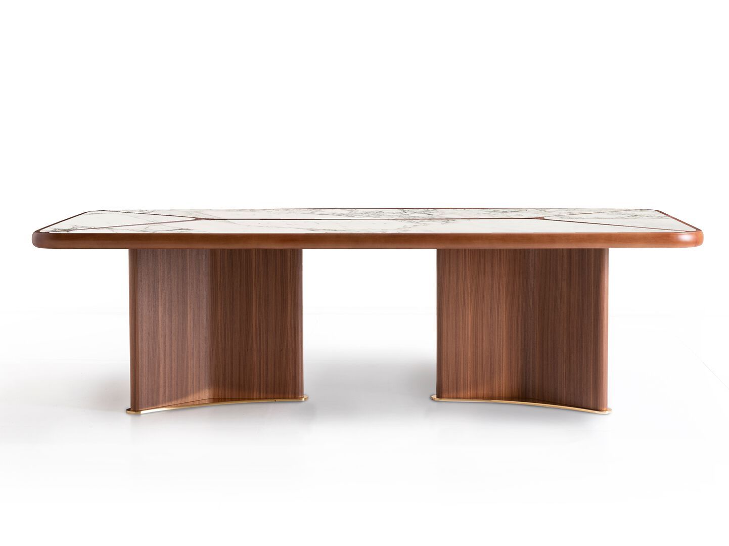 Прямоугольный стол из мрамора и грецкого ореха OPERA CONTEMPORARY LEWIS ARCH-00120074