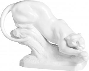 10663808 Meissen Фигурка Meissen "Пантера" 28см, п/к Фарфор