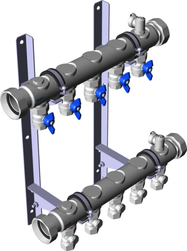 621 957 Модель 1007 Трубопроводные системы  Fonterra панельное отопление  Коллекторы  Нержавеющая сталь Santreyd  - Вид №3