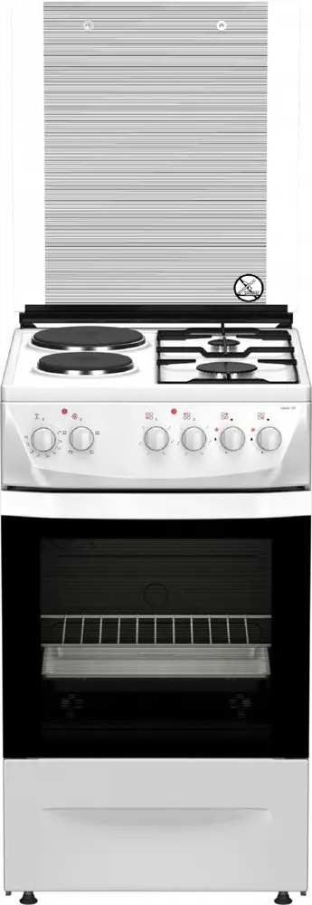 91690361 Плита смешанная Darina 1D KM 241 337 W 50x85x60 см цвет белый STLM-0884292