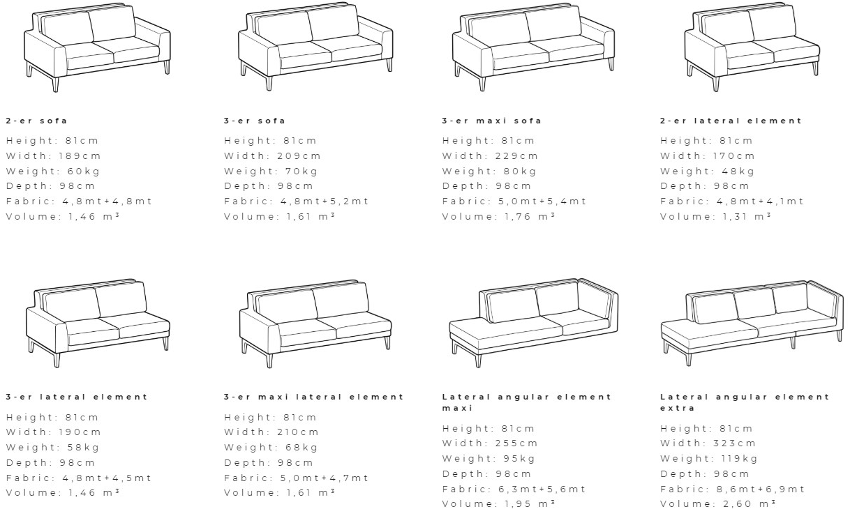 Ditre Italia Модульный тканевый диван Miller sun-id-1399494 - Вид №2