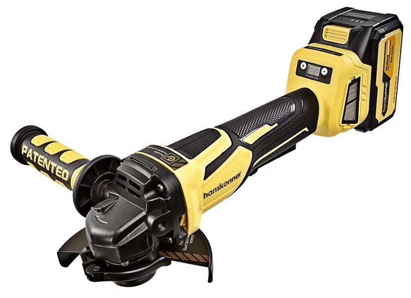 Углошлифовальная машина (УШМ) Hanskonner HAG1812E 1BatterySystem 18V 9157059 STDN-0008765