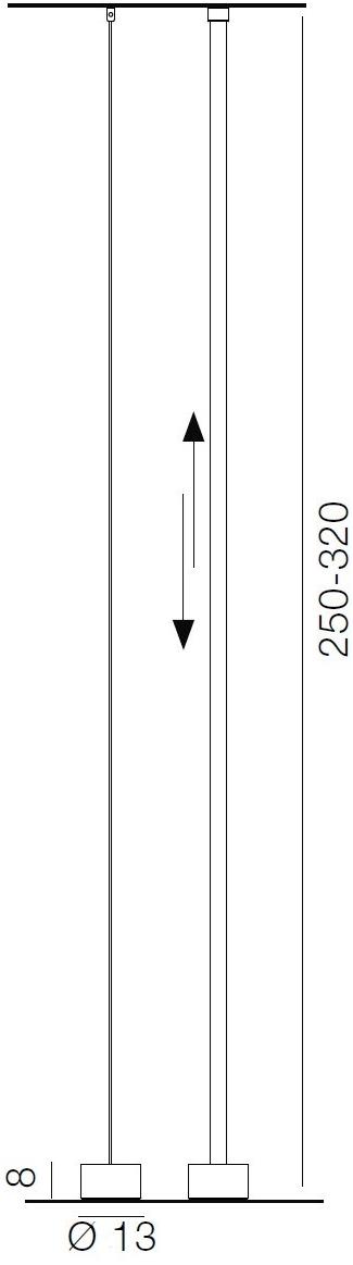 Martinelli Luce Регулируемый по высоте светодиодный торшер из ткани  2301/az  - Вид №7