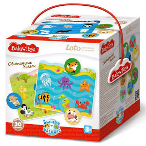 TD02524 BABY Лото для самых маленьких "Обитатели Земли" Baby Toys