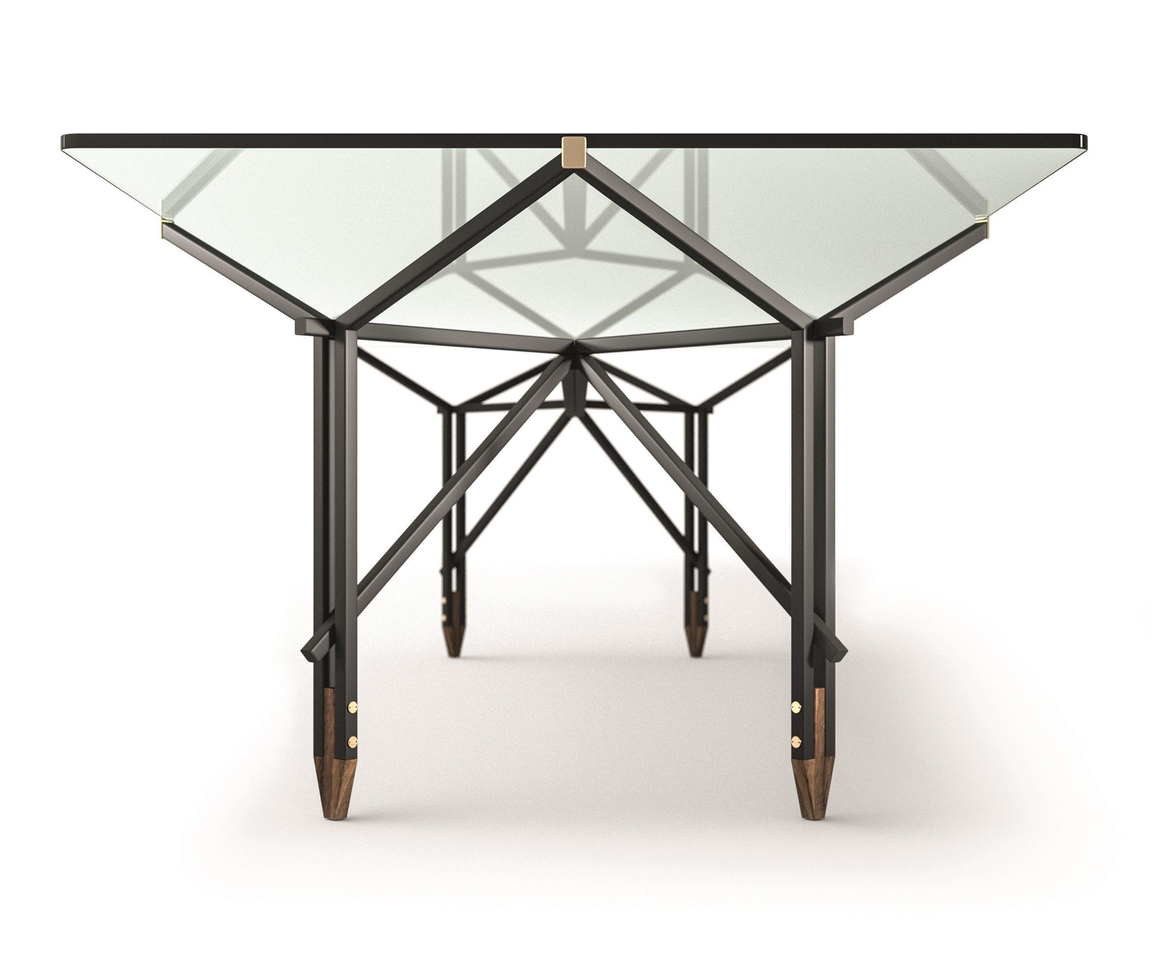 Стальной и стеклянный стол CASSINA OLIMPINO ARCH-00043638 - Вид №1