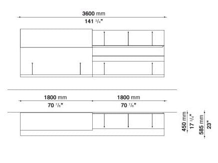 Шкаф с распашными дверцами B&B Italia PAB ARCH-00006577 - Вид №11