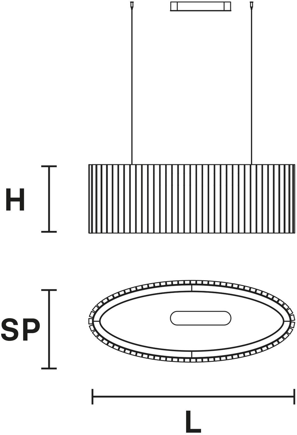 Masiero Подвесной светильник из стекла Vegas sun-id-1358881 - Вид №4