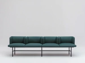 MDD Скамья из ткани со спинкой Agora