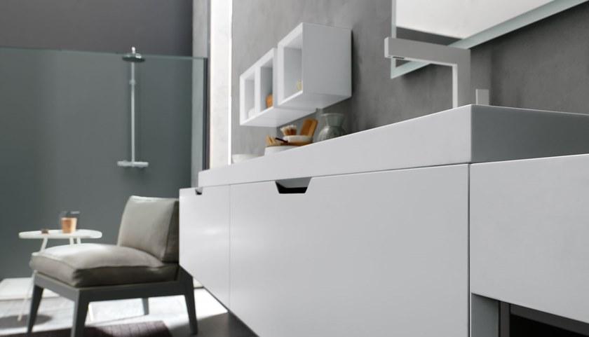 Archeda Тумба под умывальник из лакированной древесины с зеркалом Quaranta5 sun-id-1363302 - Вид №1