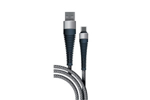 17565138 Дата-кабель Fishbone USB - Type-C, 3А, 1м, spaсe grey 38504 BorasCO