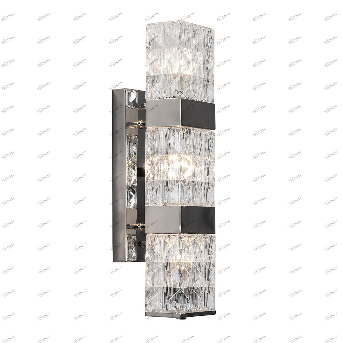 Светильник настенный серебристый Delight Collection BRWL7034-3 Chrome DELIGHT COLLECTION  00-3882895 Серебро 