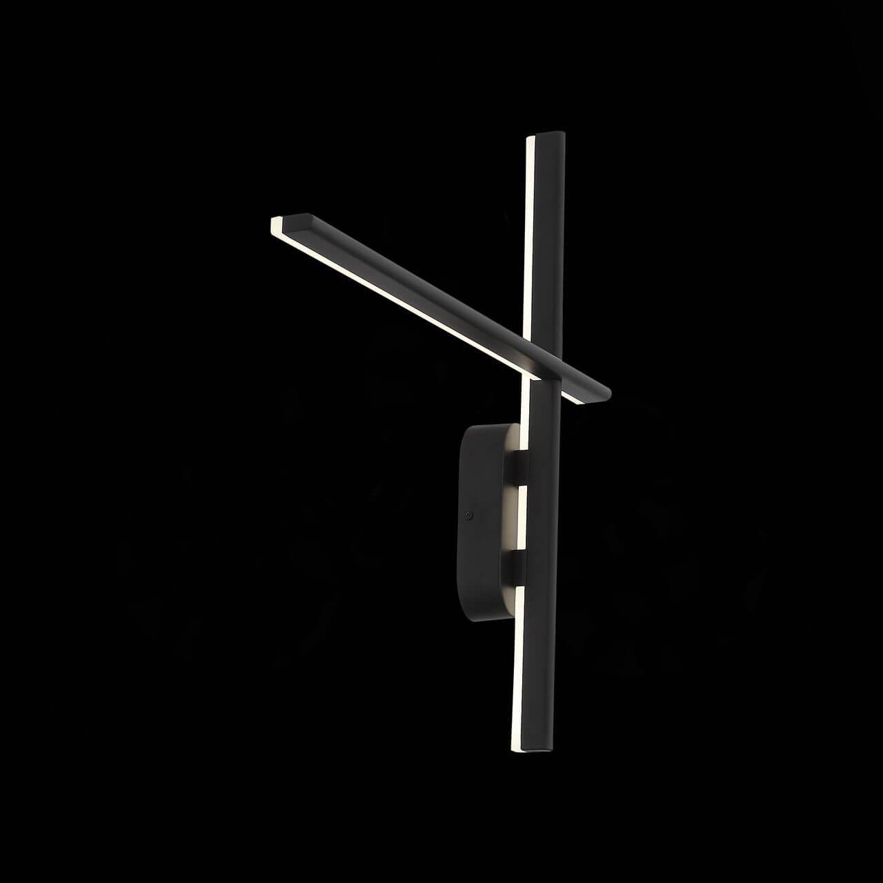 Бра светодиодное на 2 лампы черное Basoni SL394.401.02 ST LUCE BASONI 00-3931501 Черный  - Вид №1