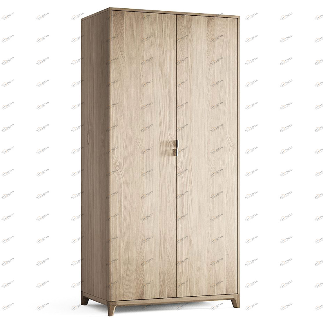 Шкаф распашной двухдверный осветленный дуб Case №3 THE IDEA  210415 Дуб сонома;бежевый 