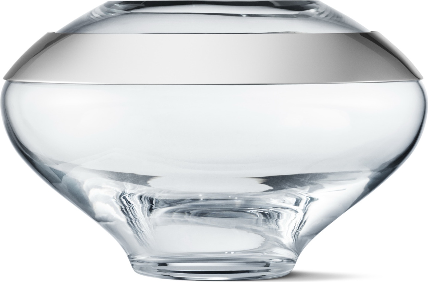 10661497 Georg Jensen Ваза Georg Jensen "Дуо" 10,5см Стекло 