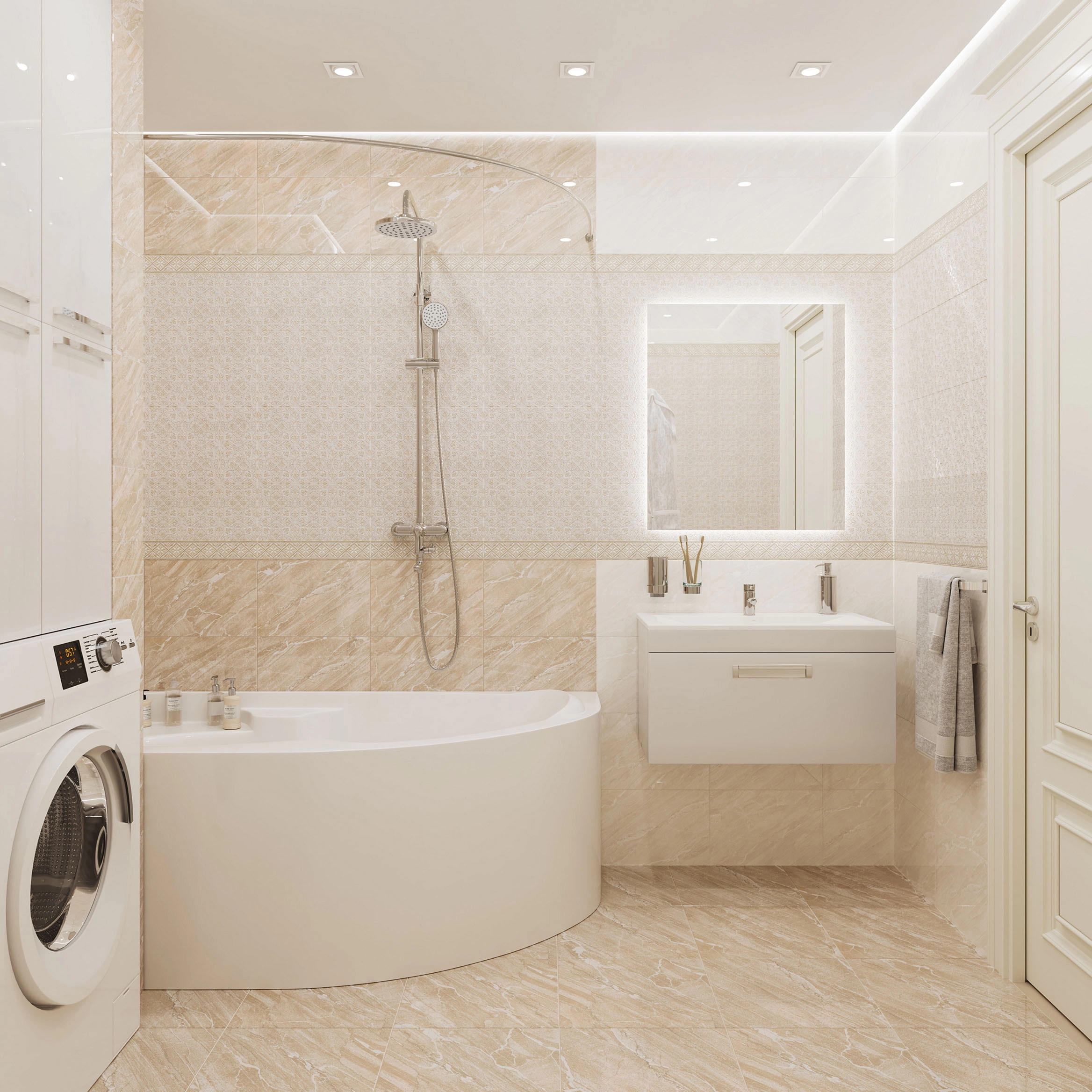 90464515 Плитка настенная Gestia 9GE0001TG 40х27см цвет бежевый STLM-0237554 GLOBAL TILE