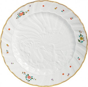 73567 Meissen Тарелка закусочная 20см "Лебединый сервиз" (индийские цветы) Фарфор