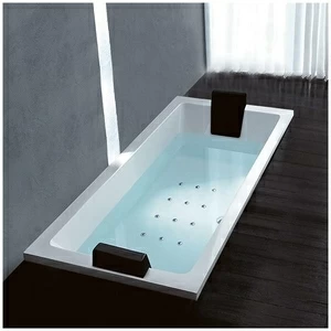 Ванна Gruppo treesse Quadra 180 V078C-DX белая с аэромассажем прямоугольная встроенная правая