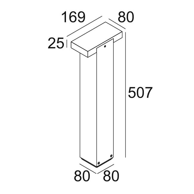 Металлический светодиодный световой столб Deltalight ASTRIX D ARCH-00086035 - Вид №4