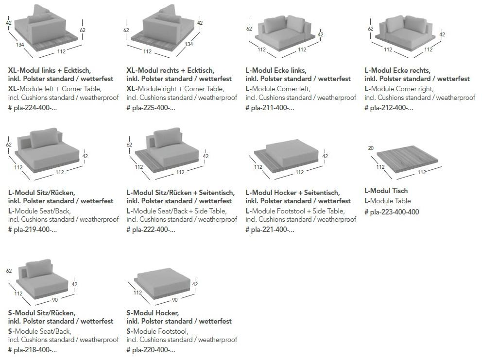 solpuri Садовый диван из тикового дерева Plateau sun-id-1434130 - Вид №13