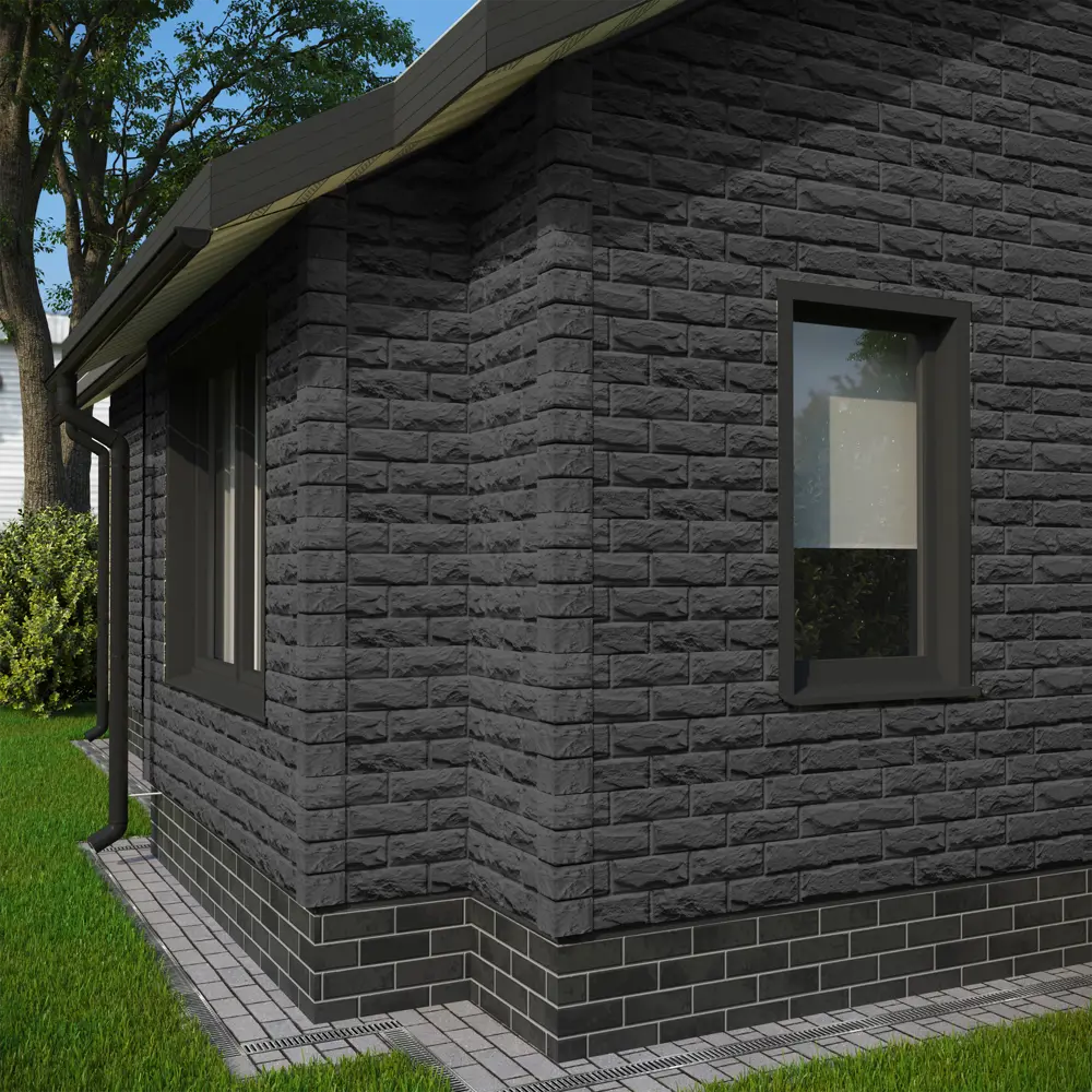Фасадная панель Docke Dacha Доломит камень 1.16 м серый 0.43 м² 87480828 STLM-2064055 DÖCKE Дюфур - Вид №3