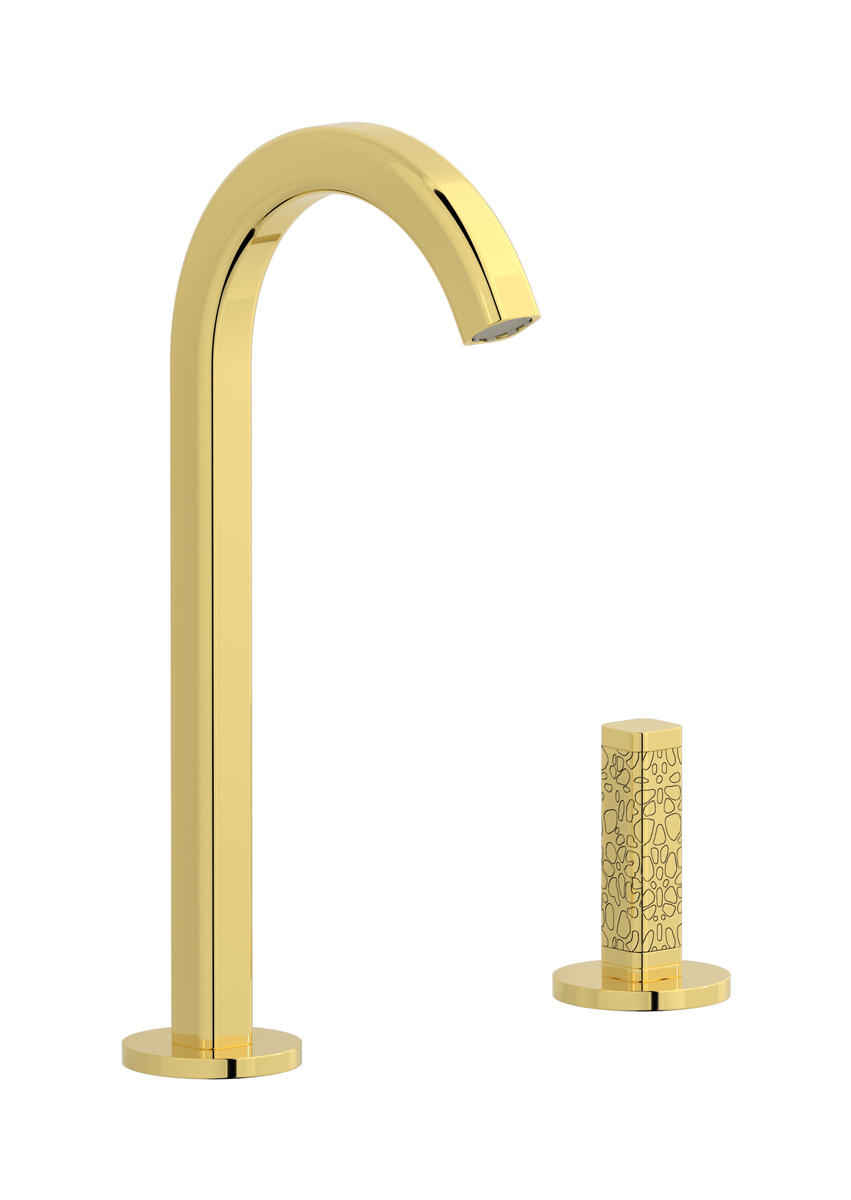 Смеситель для раковины на 2 отверстия WE ARE IB ei394oo_2 Gold Elio