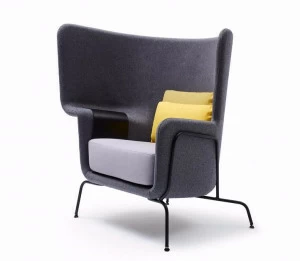 Quinti Sedute Кресло из ткани с высокой спинкой для контракта Hip