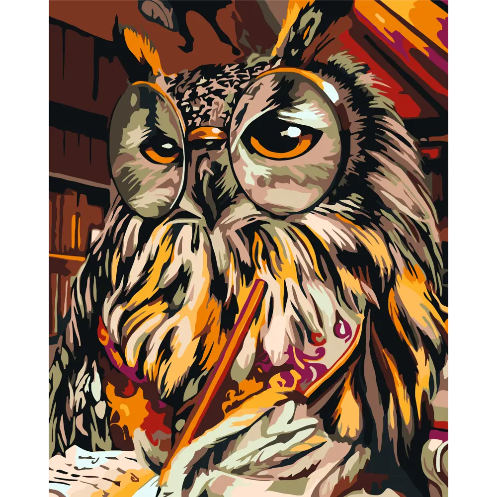 Картина по номерам Мисс Мудрость 40х50 см FBRUSH STLM-2015734