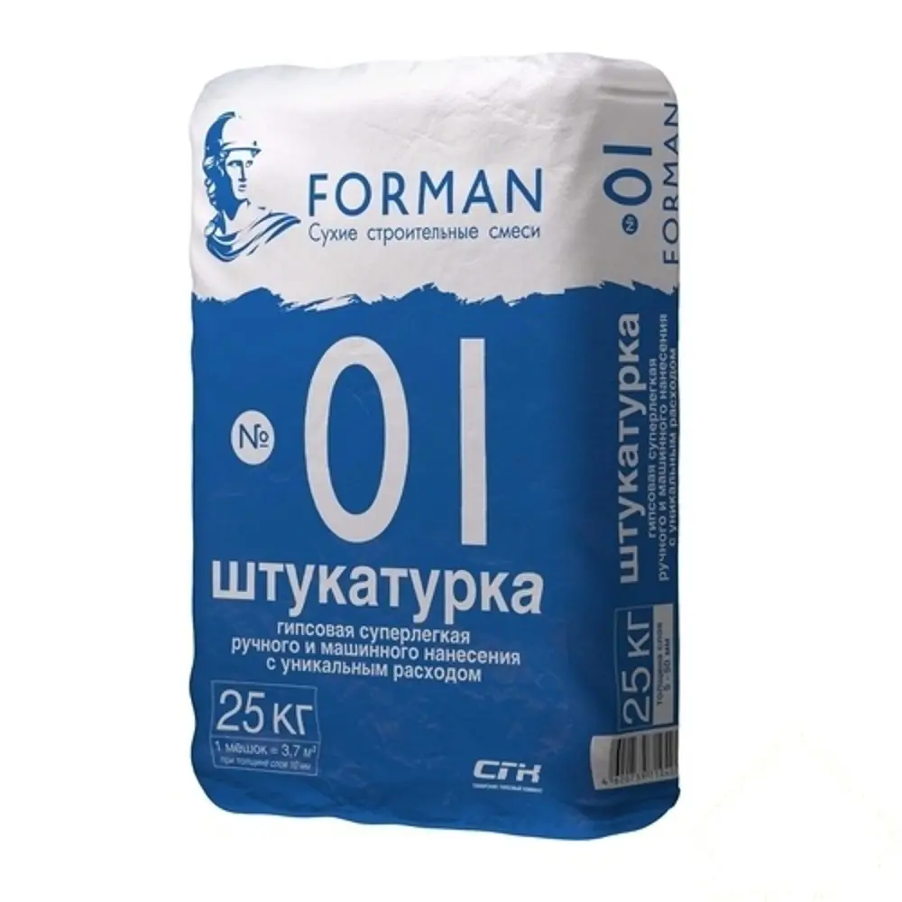 Штукатурка гипсовая Forman №01 суперлёгкая 25 кг STLM-2132484