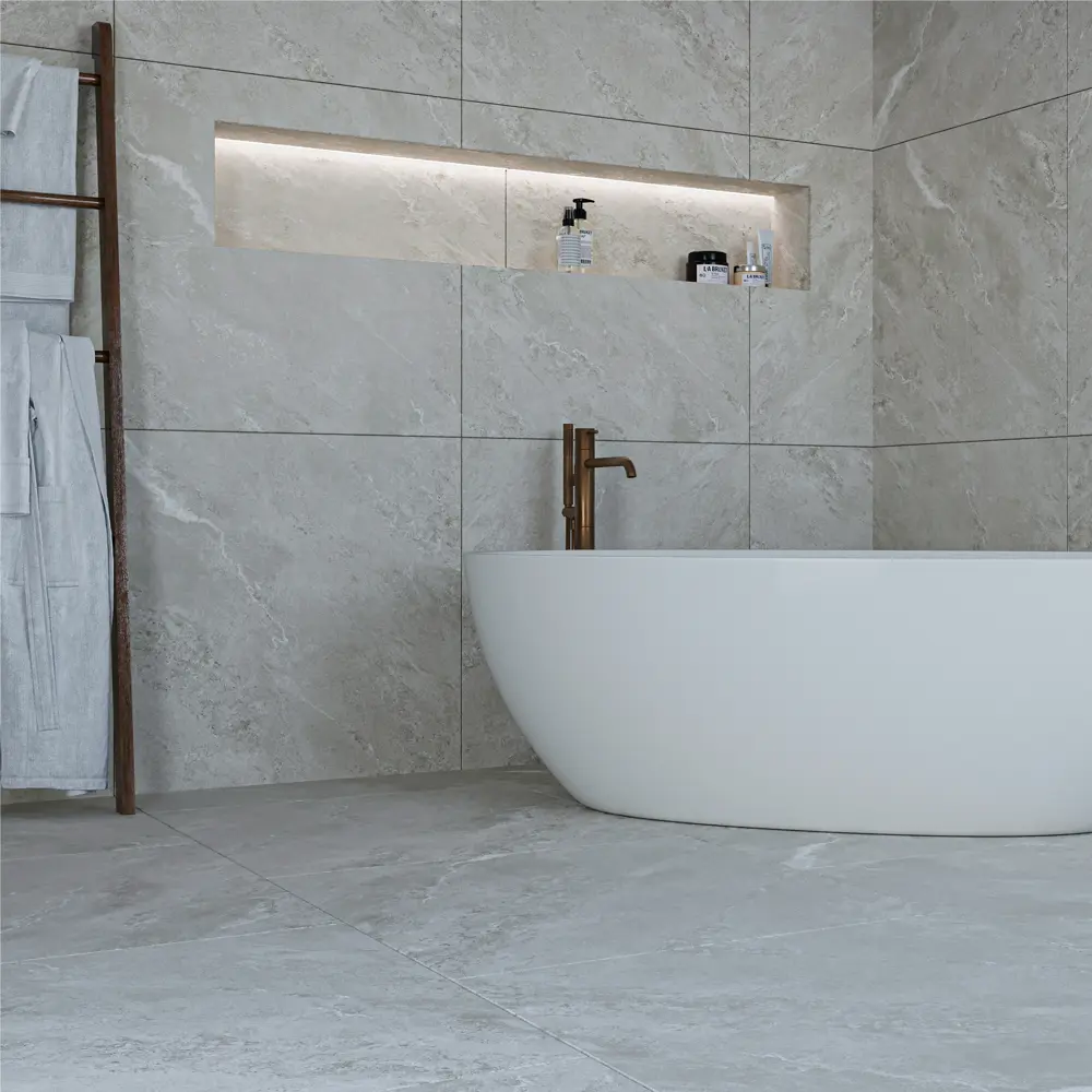 Глазурованный керамогранит Abgres Rio 80x80 см 1.92 м² матовый цвет серый Santreyd STLM-2123335 - Вид №3