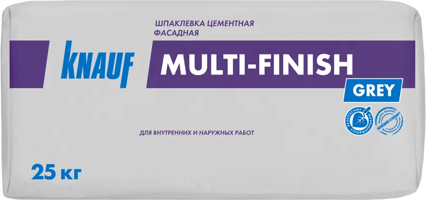 Шпаклёвка финишная Knauf Мульти-финиш для идеальных стен 25 кг 12372944