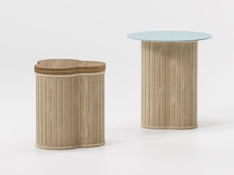 Kettal Треугольный журнальный столик из синтетического волокна Vimini 15730 - Вид №1