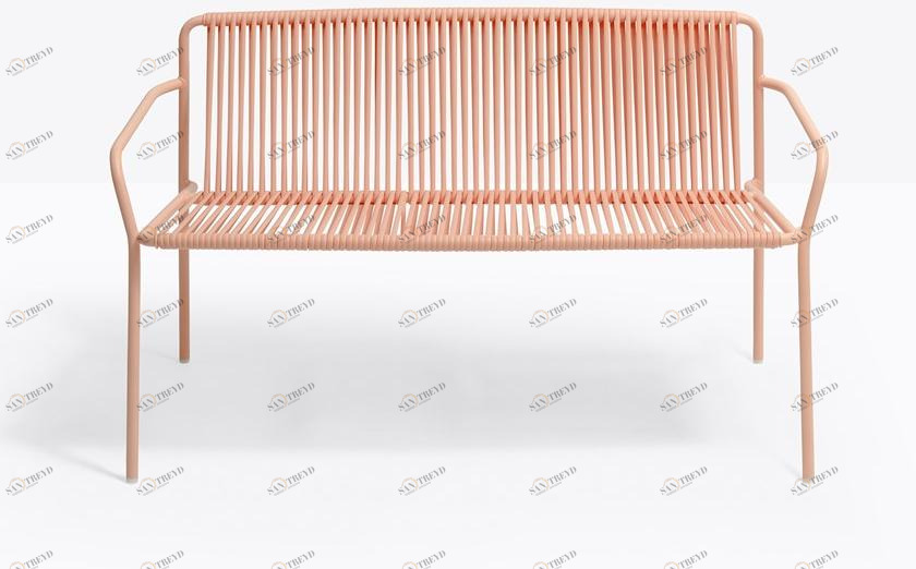 Pedrali 2-х местный диван из стали и ПВХ Tribeca 3666