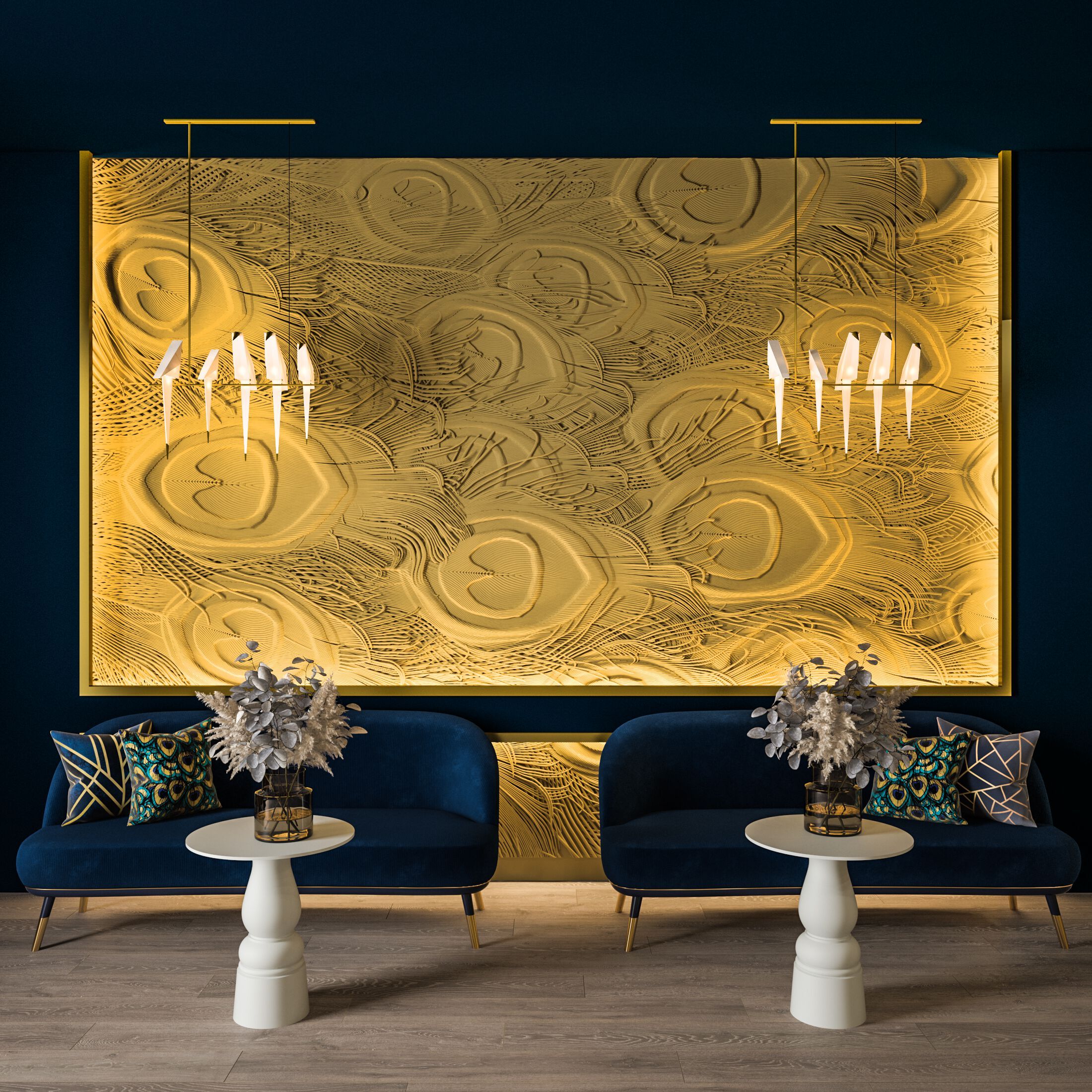 Трехмерная декоративная гипсовая панель WallDeco HARMONY ARCH-00057243 - Вид №1