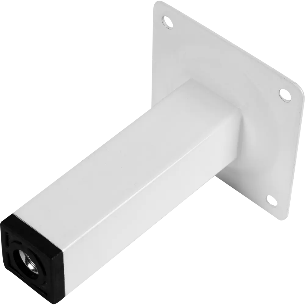 Ножка квадратная 100x25x25 мм, сталь, цвет белый 82118069 STLM-2145888 DELICE 